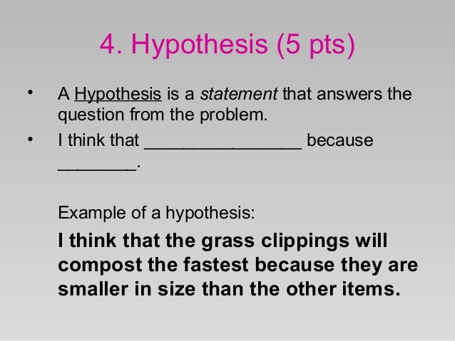 what is a hypothesis in science hypothesis examples psychology